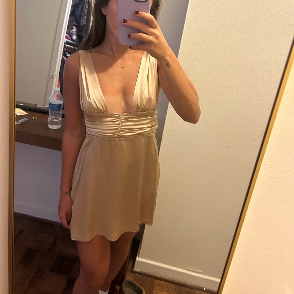 Two Bodies Silk Dress